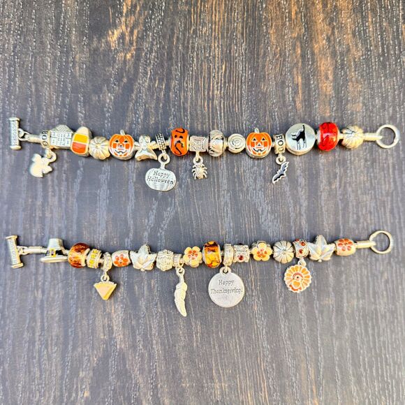 Willabee & Ward October Halloween & November Thanksgiving Bracelets Month Charms - Picture 9 of 14